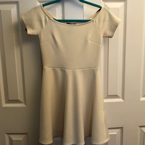 Off Shoulder Fit and Flare Dress